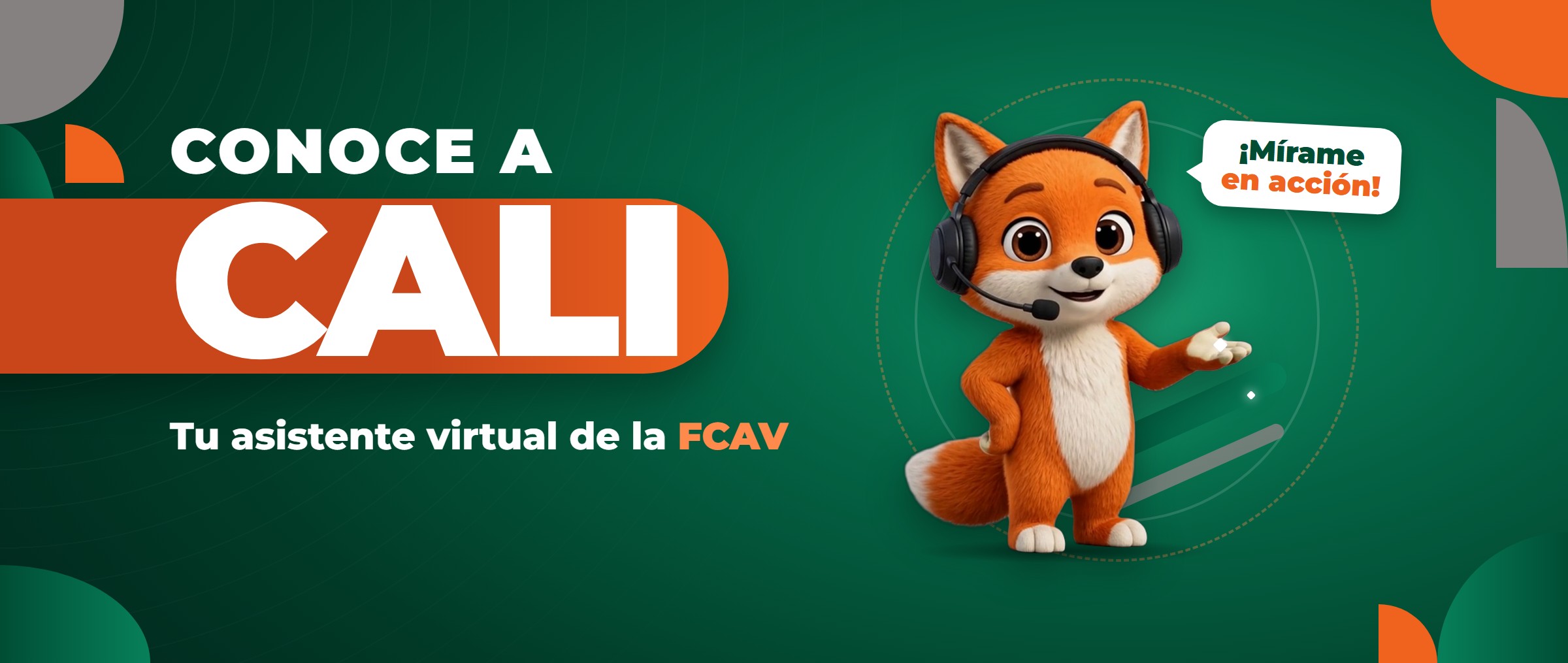 Conoce a CALI, asistente virtual de la FCAV